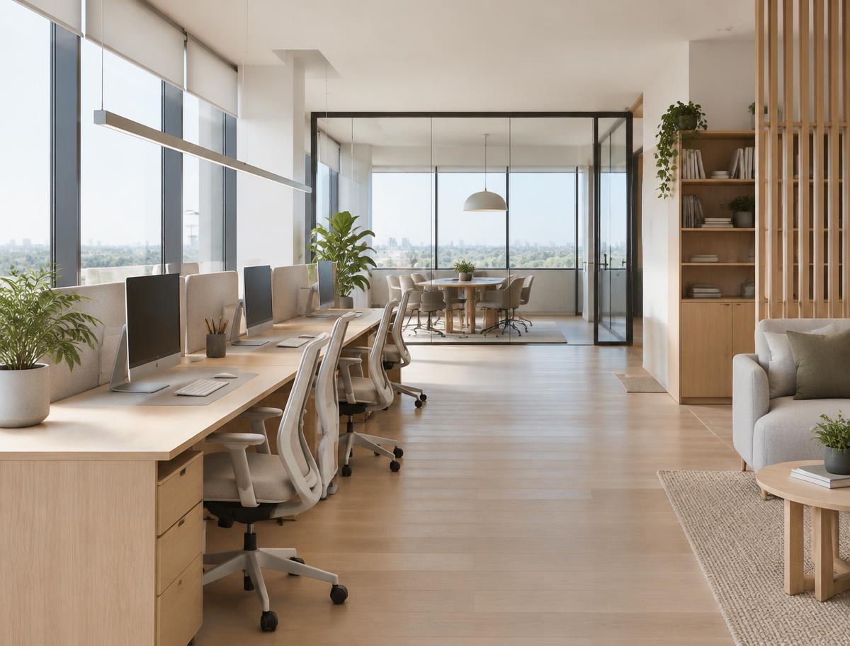 Planned office interior